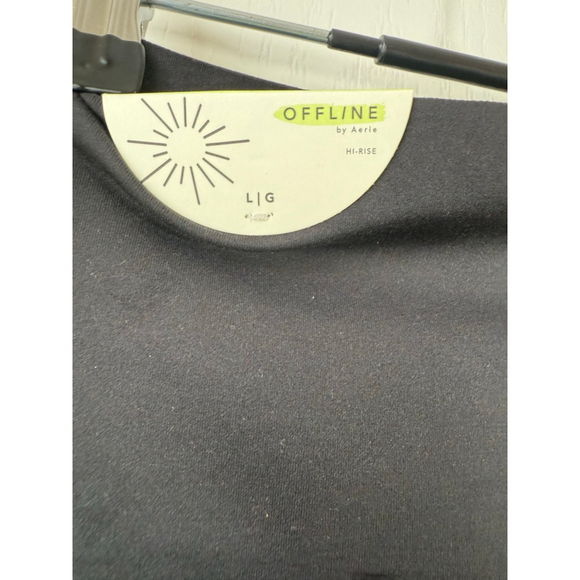 Women's Aerie Black Offline The Hugger Bootcut Hi-Rise Pants L - Picture 5 of 12